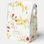 Paarse Roze Wilde Orchidee Bloemen Krans Bruiloft Bedankdoosjes (Geopend)