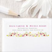 Paarse Roze Wilde Orchidee Bloemen Krans Bruiloft Etiket (Insitu)