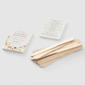 Paarse Roze Wilde Orchidee Bloemen Krans Bruiloft Handwaaier (Niet-gemonteerd)