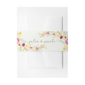 Paarse Roze Wilde Orchidee Bloemen Krans Bruiloft Uitnodigingen Wikkel (Voorkant Voorbeeld)