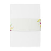 Paarse Roze Wilde Orchidee Bloemen Krans Bruiloft Uitnodigingen Wikkel (Achterkant Voorbeeld)