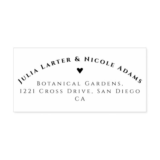 Paarse Roze Wilde Orchideeën Bloemenkrans Bruiloft Zelfinktende Stempel (Design)