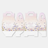 Paarse Roze Wildflower Vlinders Baby in Bloom Bedankdoosjes (Ongevouwen)