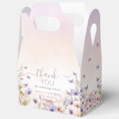 Paarse Roze Wildflower Vlinders Baby in Bloom Bedankdoosjes (Open)