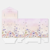 Paarse Roze Wildflower Vlinders Baby in Bloom Bedankdoosjes (Ongevouwen)