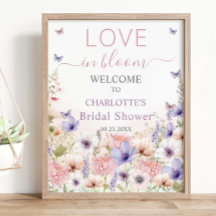 Paarse Roze Wildflower Vlinders Liefde in Bloei