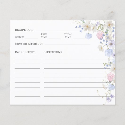 Paarse Roze Wildflower Vrijgezellenfeest Recept (Voorkant)