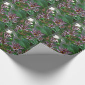 Paarse roze, witte, gestreept orchidee als bloem cadeaupapier (Hoek)