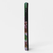 Paarse roze, witte, gestreept orchidee als bloem Case-Mate iPhone case (Achterkant/links)