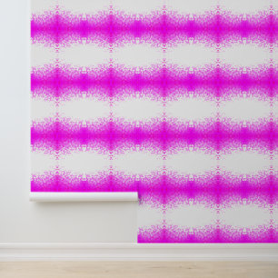 Paarse roze witte honingraat patroonstreep behang
