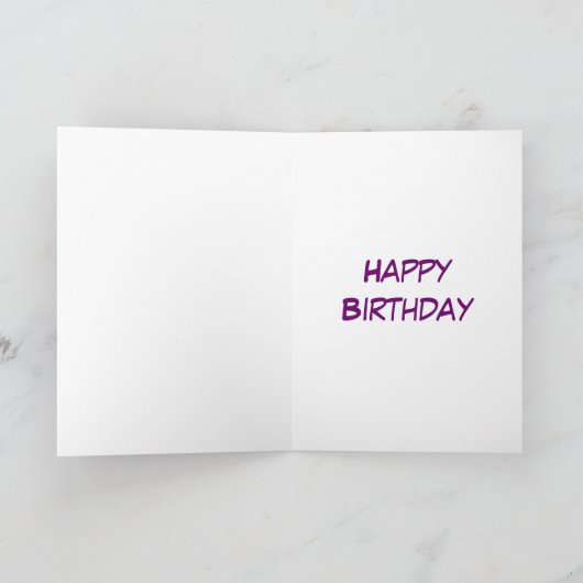  Paarse Roze Witte Kruissteek Patroon Gift Kaart (Binnen)