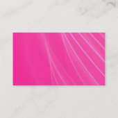 Paarse roze witte legante klep visitekaartje (Achterkant)