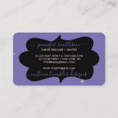 Paarse roze zelfgemaakte mok tumbler visitekaartje (Achterkant)