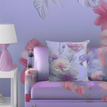 Paarse roze zijde bloemen stof lila