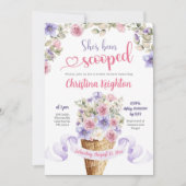 Paarse Roze Zomerweide Ijs Vrijgezellenfeest Kaart (Voorkant)