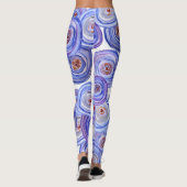 Paarse rozen Aangepaste Leggings (Achterkant)