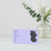 Paarse Rozen Abstracte ventilator Visitekaartje (Staand voorkant)