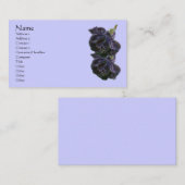 Paarse Rozen Abstracte ventilator Visitekaartje (Voorkant / Achterkant)