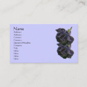 Paarse Rozen Abstracte ventilator Visitekaartje (Voorkant)