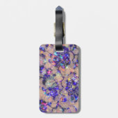 Paarse Rozen Bagagelabel (Achterkant verticaal)