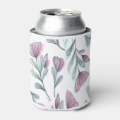 Paarse rozen blikjeskoeler (Blikje Voorkant)