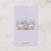 Paarse Rozen Bloemen Nieuw Chapter Boek Luier Raff Informatiekaartje (Achterkant)