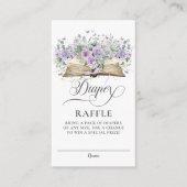 Paarse Rozen Bloemen Nieuw Chapter Boek Luier Raff Informatiekaartje (Voorkant)