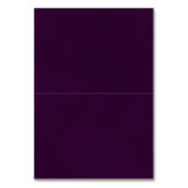 Paarse Rozen Bruiloft DIY Vouw Plaats Kaart w / Ma (Achterkant)