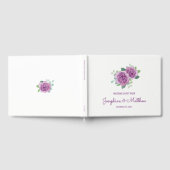 Paarse Rozen bruiloft Gastenboek (Volledig)