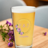 Paarse Rozen bruiloft Glas