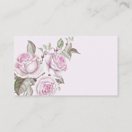 Paarse Rozen bruiloft Informatiekaartje (Achterkant)