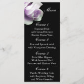paarse rozen bruiloft menu (Voorkant)