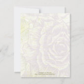 paarse rozen bruiloft RSVP-reactiekaart RSVP Kaartje (Achterkant)