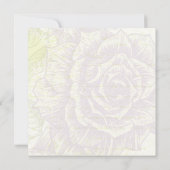  paarse rozen bruiloft Save the Date (Achterkant)