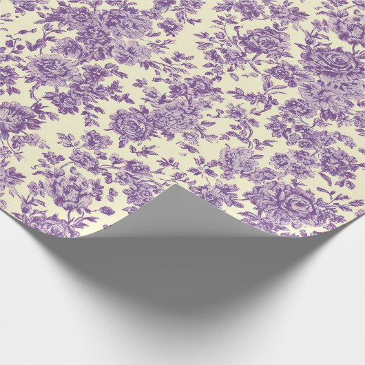 Paarse Rozen  Cadeaupapier (Hoek)