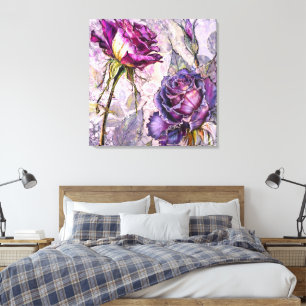 Paarse Rozen Canvas Print