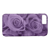 paarse rozen Case-Mate iPhone case (Achterkant (Horizontaal))