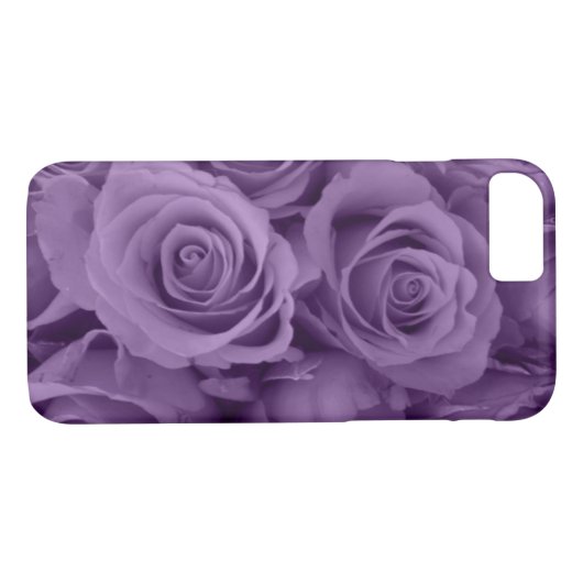 paarse rozen Case-Mate iPhone case (Achterkant (Horizontaal))