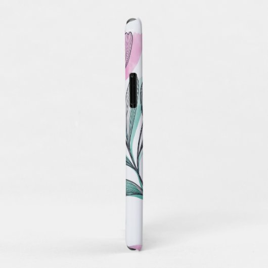 Paarse rozen Case-Mate iPhone case (Achterkant/rechts)