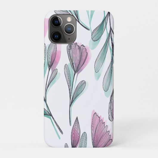 Paarse rozen Case-Mate iPhone case (Achterkant)