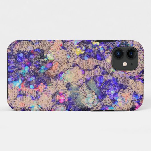 Paarse Rozen Case-Mate iPhone Case (Achterkant (horizontaal))