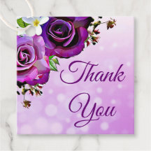 Paarse Rozen Dank Je