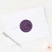 Paarse Rozen Design Sticker (Envelop)