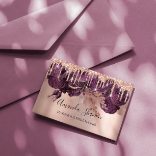 Paarse Rozen Elegant Drivers Logo Event Planner Visitekaartje