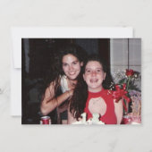 Paarse Rozen | Elegante foto bruids partij voorste Kaart (Achterkant)