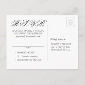 Paarse Rozen | Elegante Waterverf Bloemen Reactie Aankondigingskaart (Achterkant)