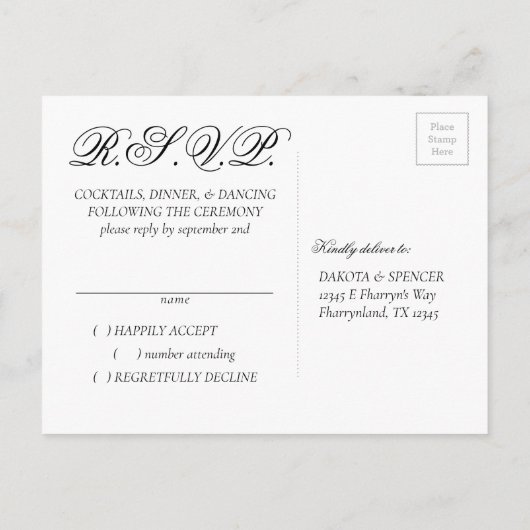 Paarse Rozen | Elegante Waterverf Bloemen Reactie Aankondigingskaart (Achterkant)