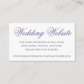 Paarse Rozen | Elegante Waterverf Bloemen Website Informatiekaartje (Achterkant)