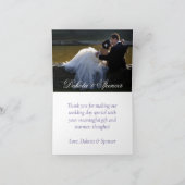 Paarse Rozen | Elegante Waterverf bloemenfoto Bedankkaart (Binnen)