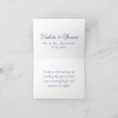 Paarse Rozen | Elegante Waterverf Floral Boho Bedankkaart (Binnen)